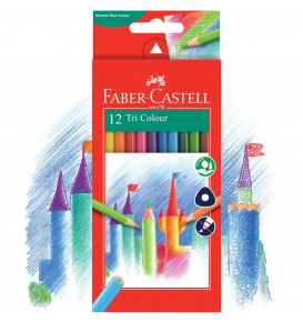 Chì Màu Khô Tam Giác Tri Colour, 12 Màu